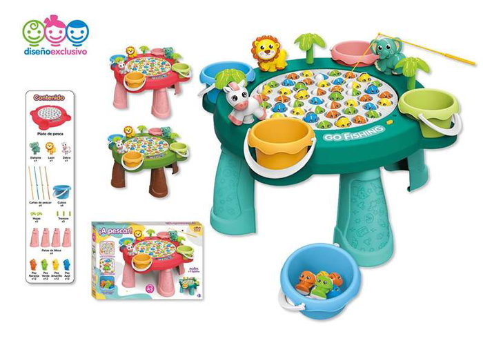 Jugatoys - enfamilia Jeu ¡A Pescar! avec table et sons, modèles assortis Jugatoys - enfamilia Jeu ¡A Pescar! avec table et sons, modèles assortis