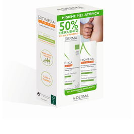 A-Derma Coffret Gel Moussant Émollient EXOMEGA CONTROL Anti-Irritations Peaux Sèches à Tendance Atopique 2 x 500 ml