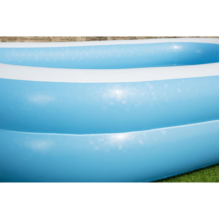 Bestway Piscine gonflable rectangulaire 262 x 175 x 51 cm - Bleu et blanc