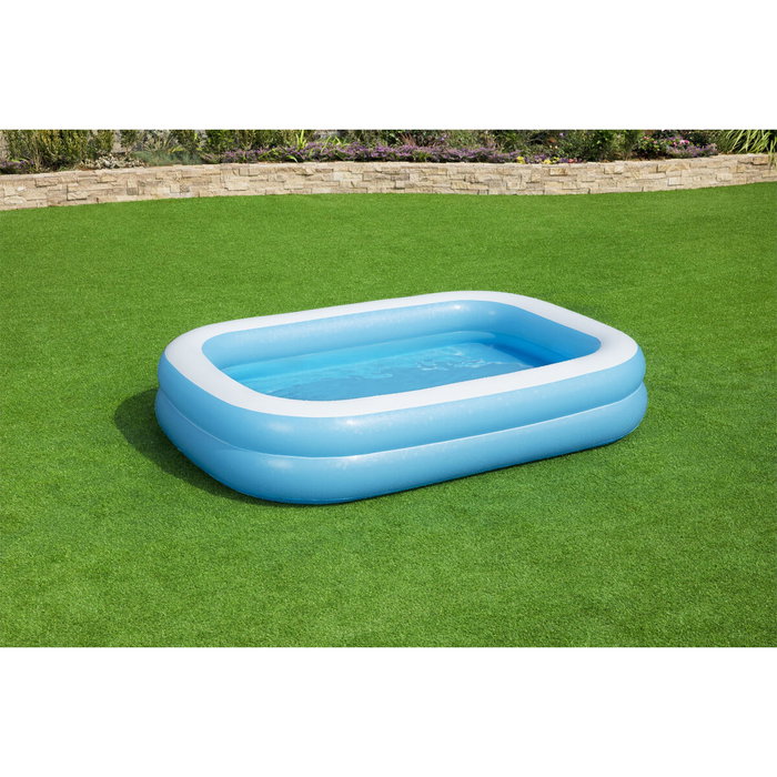 Bestway Piscine gonflable rectangulaire 262 x 175 x 51 cm - Bleu et blanc