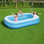 Bestway Piscine gonflable rectangulaire 262 x 175 x 51 cm - Bleu et blanc