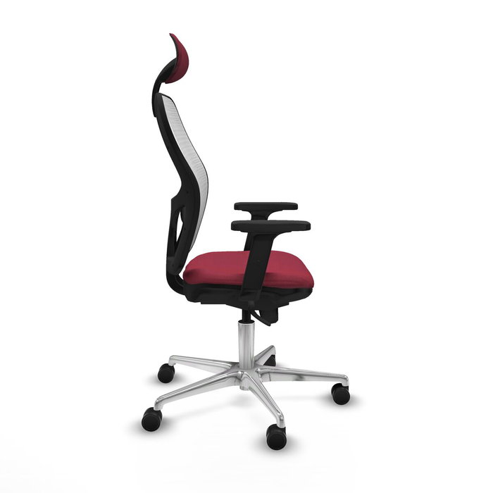 Piqueras y Crespo Chaise de Bureau avec Appui-tête 2D086N1 Bordeaux