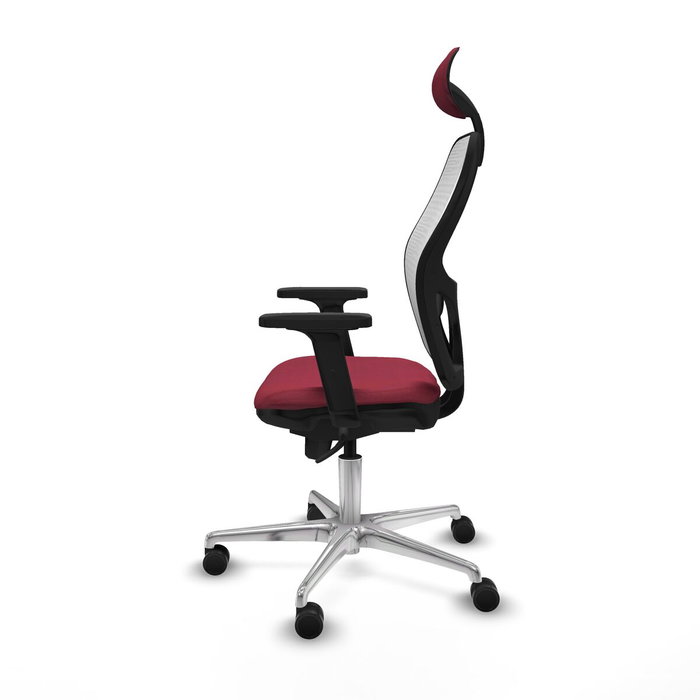 Piqueras y Crespo Chaise de Bureau avec Appui-tête 2D086N1 Bordeaux