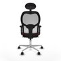 Piqueras y Crespo Chaise de Bureau avec Appui-tête 2D086N1 Bordeaux
