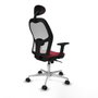 Piqueras y Crespo Chaise de Bureau avec Appui-tête 2D086N1 Bordeaux