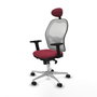Piqueras y Crespo Chaise de Bureau avec Appui-tête 2D086N1 Bordeaux