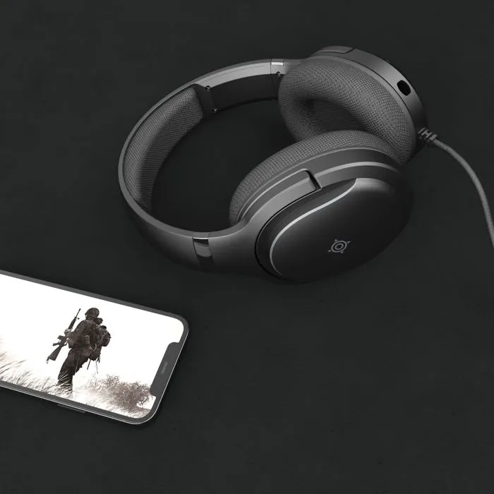 Nova Gaming Casque Gamer Filaire Borealis - Micro Amovible, Rétroéclairage LED RGB - Noir