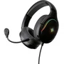 Nova Gaming Casque Gamer Filaire Borealis - Micro Amovible, Rétroéclairage LED RGB - Noir