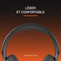 Nova Gaming Casque Gamer Filaire Borealis - Micro Amovible, Rétroéclairage LED RGB - Noir