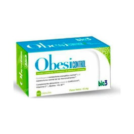 BIE 3 Obesicontrol 80Cap. – Complément Alimentaire pour la Satiété avec Vitamine C et Biotine, 80 Capsules