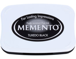 Tsukineko MEMENTO Tampon encreur noir smoking translucide 95x65mm