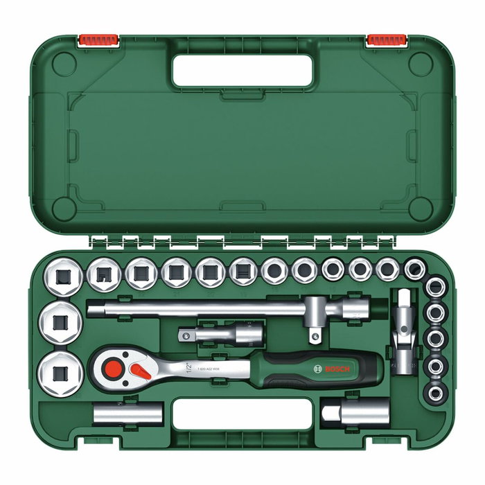 Bosch Set de 25 clés à cliquet 1/2 Bosch Set de 25 clés à cliquet 1/2