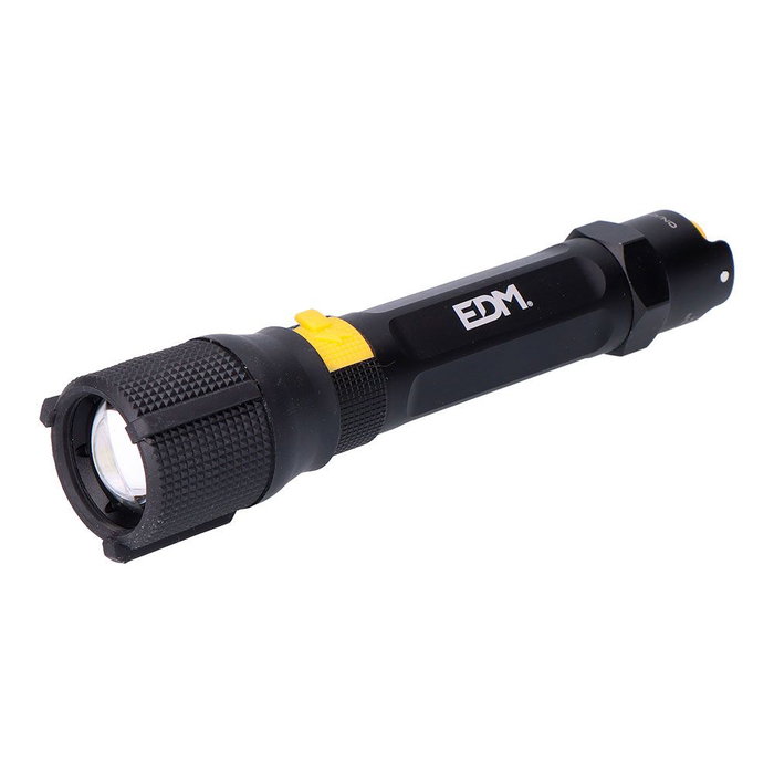 Edm Wolf X2 Lampe Torche Tactique LED Rechargeable 1500 lm IP67 Noir USB-C