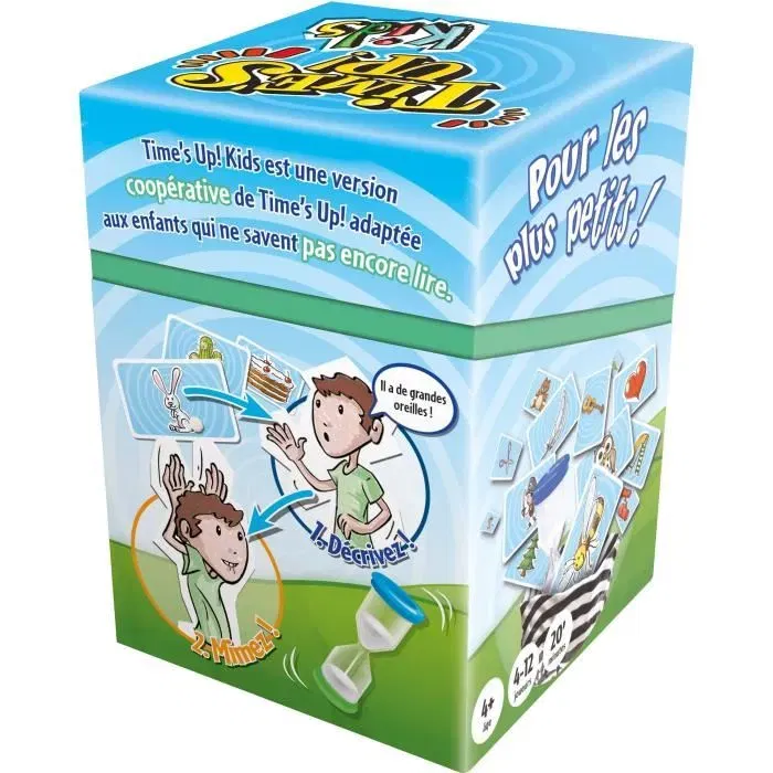 Asmodee Time's Up! Kids - Jeu de société coopératif à partir de 4 ans - 2 à 12 joueurs - 20 min - Français