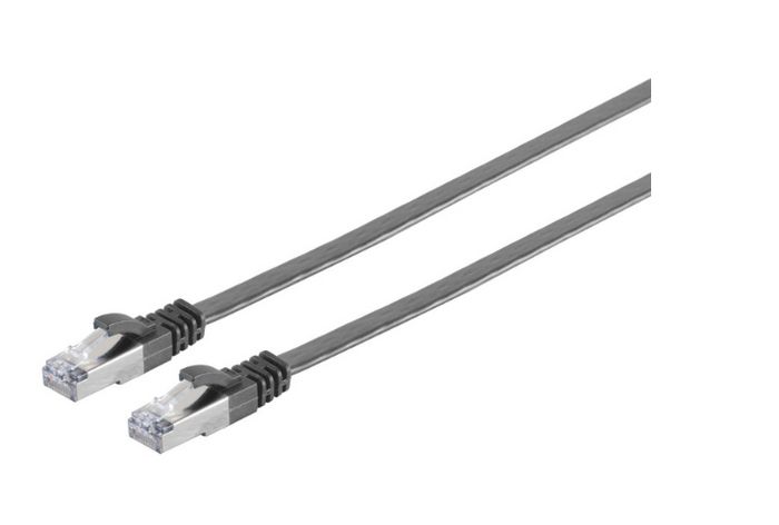 MicroConnect Câble réseau U/FTP CAT6A 2M Noir Plat MicroConnect Câble réseau U/FTP CAT6A 2M Noir Plat