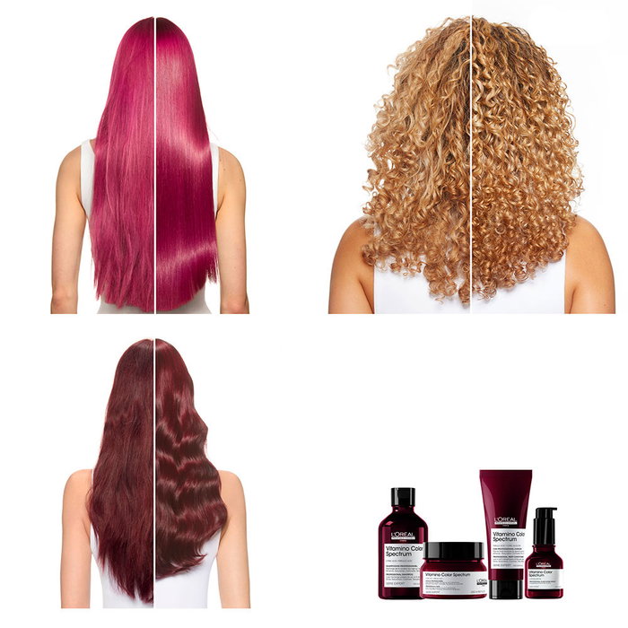 L'Oréal Professionnel Paris Shampooing Vitamino Color Spectrum sans sulfate pour cheveux colorés, fixateur de couleur 300 ml