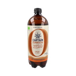 CAPTAIN Kombucha Zero Gingembre-Citron Bio 1lt