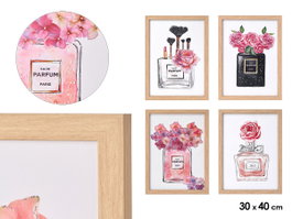 GIFTDECOR Cuadro lienzo marco natural Perfume Sur 4 30 x 40 cm