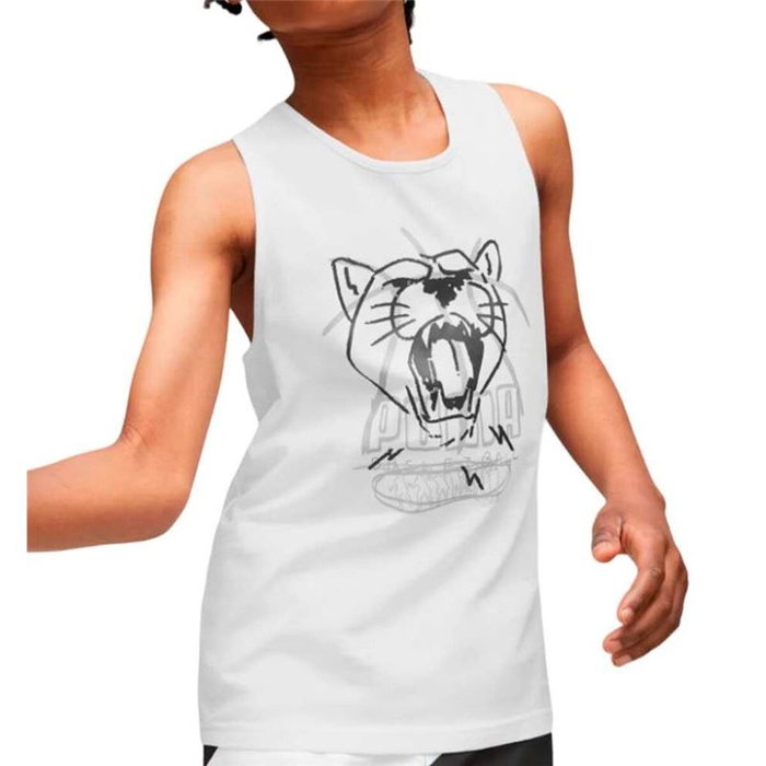 t-shirt de basket Puma Blanc