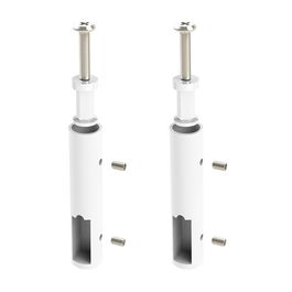 HERRAJES ALK Support Tube Plafond Latéral 30-12 Finitions Blanc / Noir