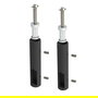 HERRAJES ALK Support pour tube de toit latéral 30-12, finition blanc ou noir, herrajes de fixation