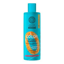 Natura Siberica Oblepikha Shampooing Amino Plex Protecteur de Couleur 400 ml - Sans SLS, Sans Parabènes, Végan pour Cheveux Colorés