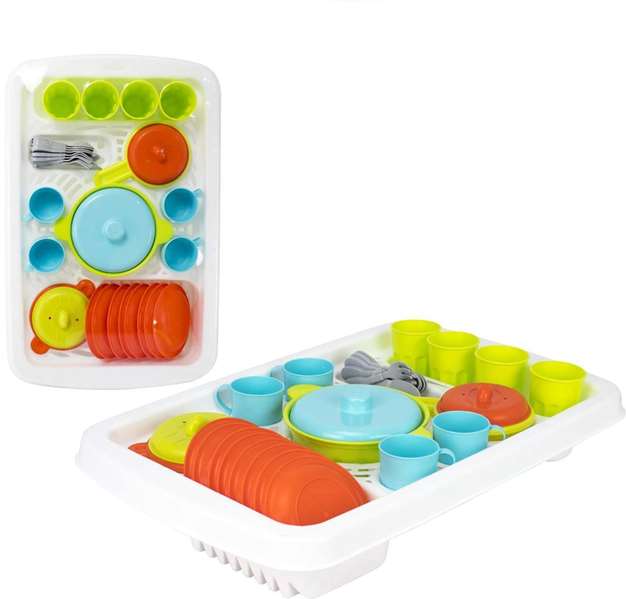 Vicam Égouttoir Grand 35 Pièces 48x32x11 cm Plastique Dès 2 Ans