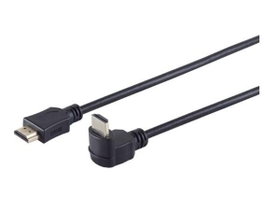 MicroConnect Câble HDMI 2.0 coudé 270°, 1m, Noir