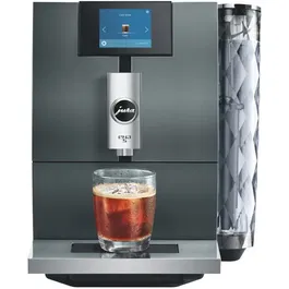 JURA ENA 5 Machine à café expresso broyeur, 6 boissons, 1450 W, réservoir 1.1 L, percolation Hot/Cold/Light Brew, écran tactile TFT, finition vert gris laqué