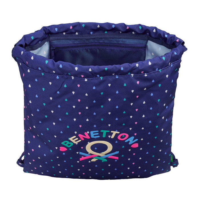 Sac à dos serré par des ficelles Benetton Drop Multicouleur 35 x 40 x 1 cm