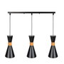 Lampe à Suspension Lana Noir 3xE27