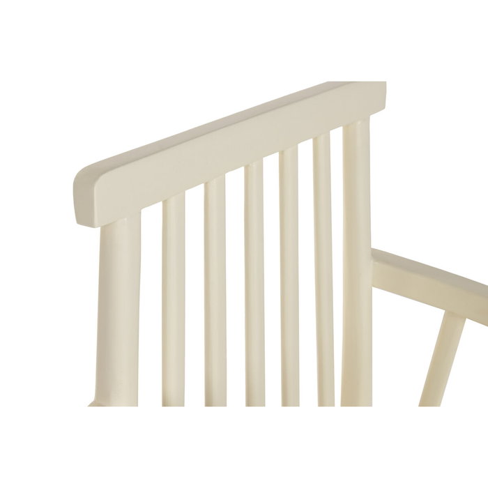 Home ESPRIT Chaise de Salle à Manger Crème en Bois de Manguier et MDF