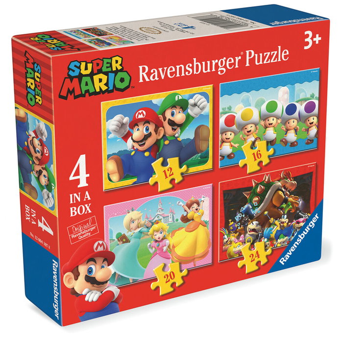 Ravensburger Puzzle Super Mario Bros 12-16-20-24 pièces Ravensburger Puzzle Super Mario Bros 12-16-20-24 pièces