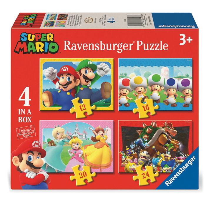 Ravensburger Puzzle Super Mario Bros 12-16-20-24 pièces Ravensburger Puzzle Super Mario Bros 12-16-20-24 pièces