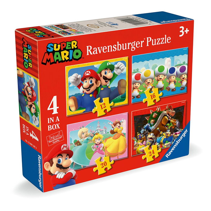 Ravensburger - Puzzle 4 Formes Super Mario pour Enfants Dès 3 Ans - Jeu Éducatif pour Développement Mental Ravensburger - Puzzle 4 Formes Super Mario pour Enfants Dès 3 Ans - Jeu Éducatif pour Développement Mental