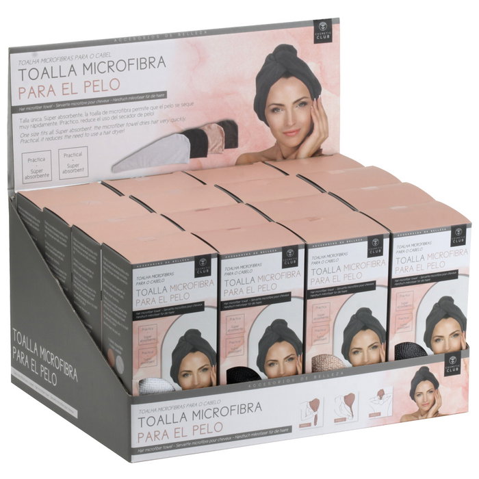 Cosmetic Club Serviette pour cheveux en microfibre