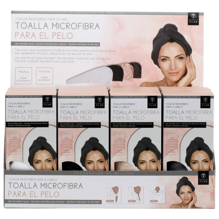 Cosmetic Club Serviette pour cheveux en microfibre