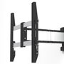 SMS Icon 3D Medium Support mural pour écran, inclinaison et pivotement flexibles, charge max 25 kg, aluminium/noir, compatible VESA 100x100
