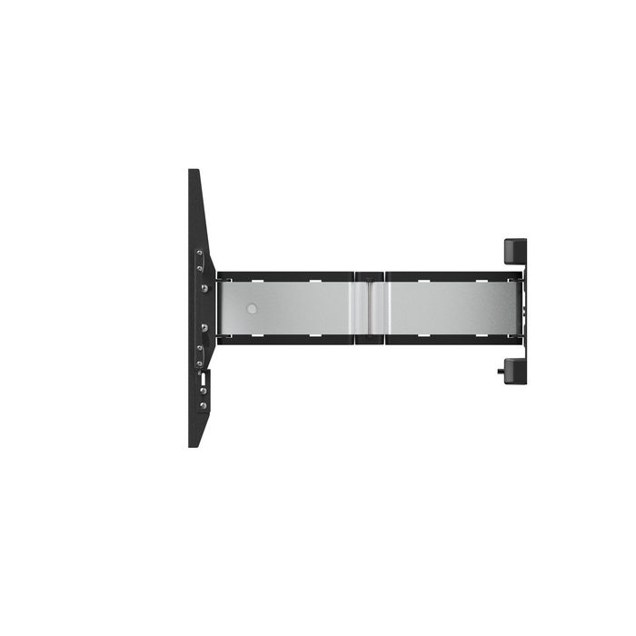SMS Icon 3D Medium Support mural pour écran, inclinaison et pivotement flexibles, charge max 25 kg, aluminium/noir, compatible VESA 100x100