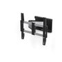 SMS Icon 3D Medium Support mural pour écran, inclinaison et pivotement flexibles, charge max 25 kg, aluminium/noir, compatible VESA 100x100
