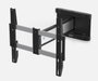 SMS Icon 3D Medium Support mural pour écran, inclinaison et pivotement flexibles, charge max 25 kg, aluminium/noir, compatible VESA 100x100