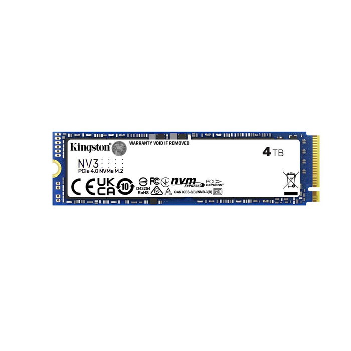 Kingston NV3 SSD 4 To M.2 2280 PCIe 4.0 NVMe Kingston NV3 SSD 4 To M.2 2280 PCIe 4.0 NVMe