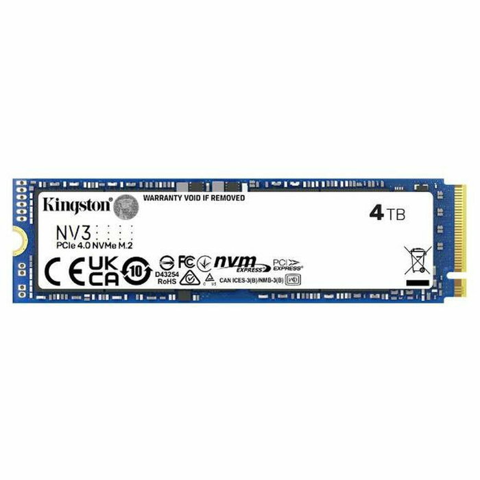 Kingston NV3 SSD 4 To M.2 2280 PCIe 4.0 NVMe Kingston NV3 SSD 4 To M.2 2280 PCIe 4.0 NVMe