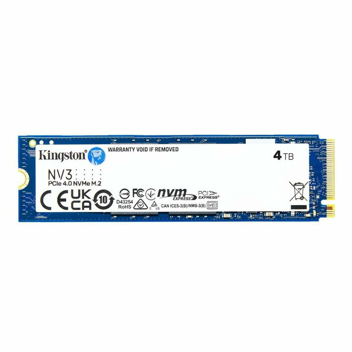 Kingston NV3 SSD 4 To M.2 2280 PCIe 4.0 NVMe Kingston NV3 SSD 4 To M.2 2280 PCIe 4.0 NVMe