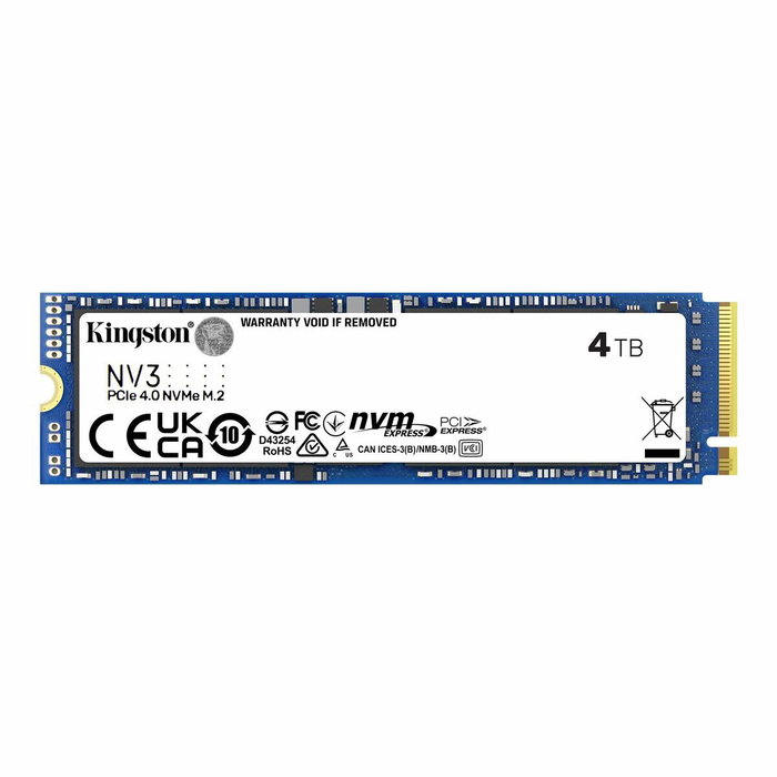 Kingston NV3 SSD 4 To M.2 2280 PCIe 4.0 NVMe Kingston NV3 SSD 4 To M.2 2280 PCIe 4.0 NVMe