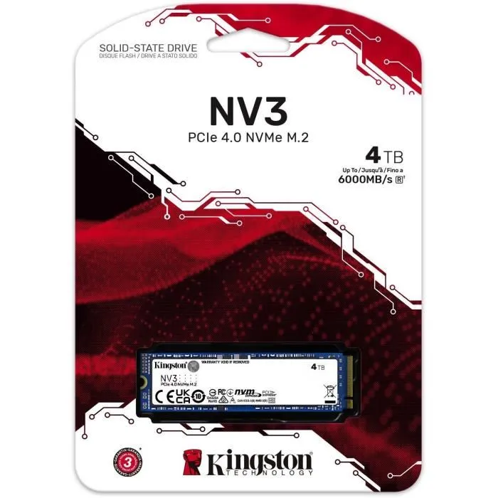 Disque dur Kingston SNV3S/4000G 4 TB SSD