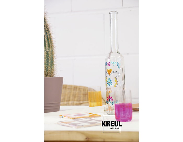 Kreul Set de 6 peintures Glass & Porcelain Translucide