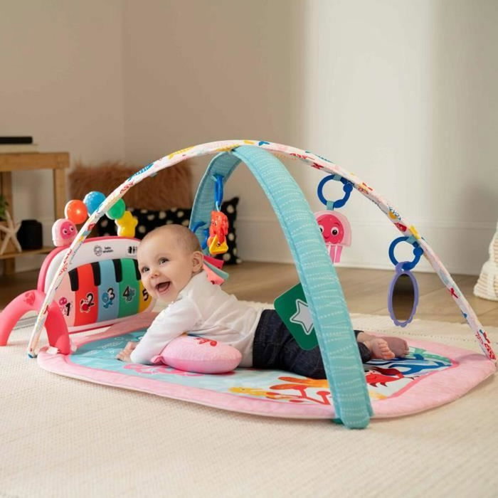 Baby Einstein Tapis d'éveil évolutif 4-en-1 Kickin' Tunes Jellyfish Jamboree - Rose