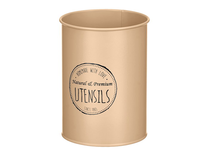 KINVARA Porte-ustensiles en acier Beige + Plata