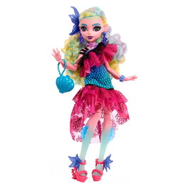 Mattel Monster High Poupee Lagoona Blue - Robe de Soirée Monster Ball avec Décorations Corail et Sac à Main Coquillage Ouvrable (Hnf71)